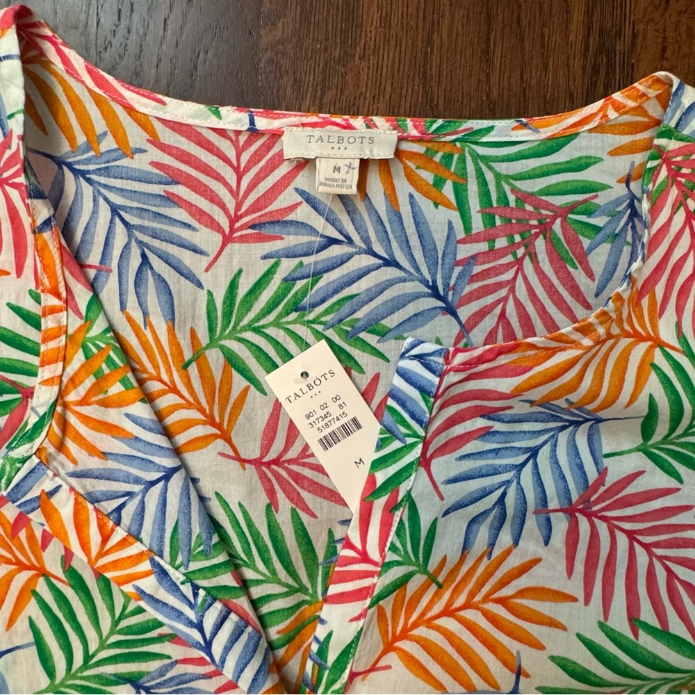 Talbots Tassel Tunic Size Medium - Picture 3 of 4